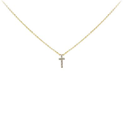 395x395 Kitsch Icon Collection Pave Cross Necklace