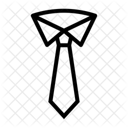 256x256 Necktie Icon Of Line Style