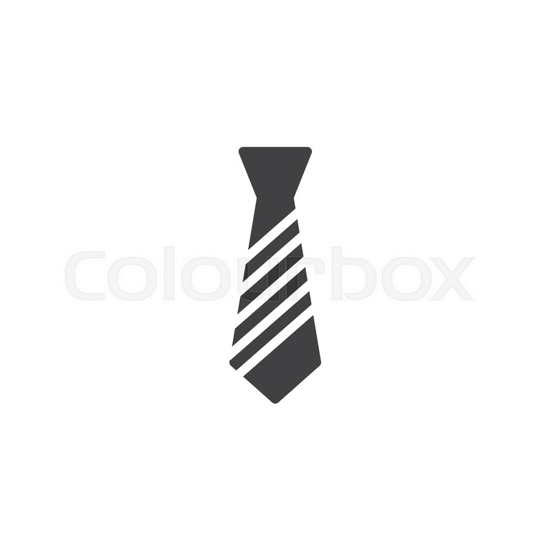 800x800 Necktie Icon Vector, Filled Flat Sign, Stock Vector Colourbox