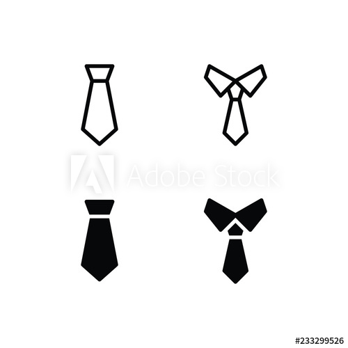 500x500 Tie Icon Logo Vector Symbol Necktie Icon
