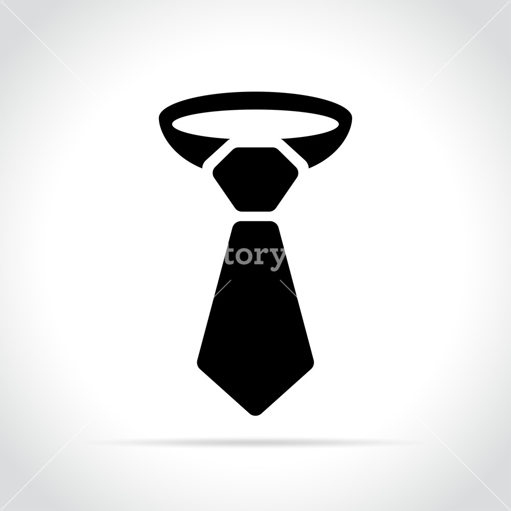 1000x1000 Illustration Of Necktie Icon On White Background Royalty Free