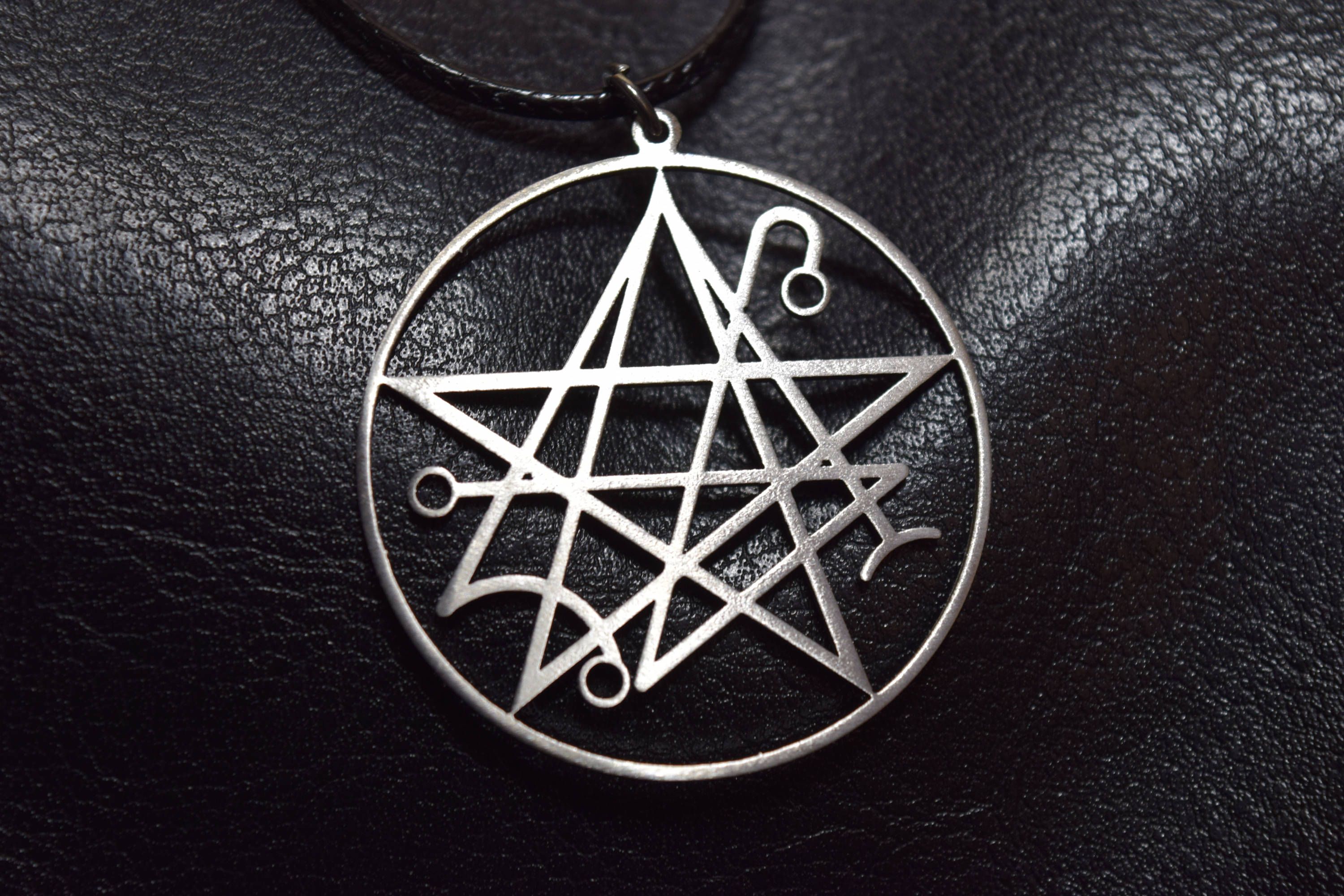 3000x2000 Necronomicon Necklace Occult H P Lovecraft Jewelry Alchemy Charm