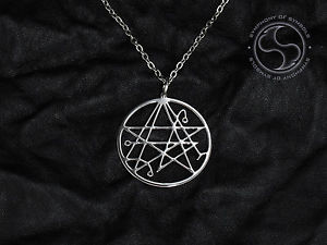 300x225 Necronomicon Pendant Lovecraft Symbol Stainless Steel Necklace
