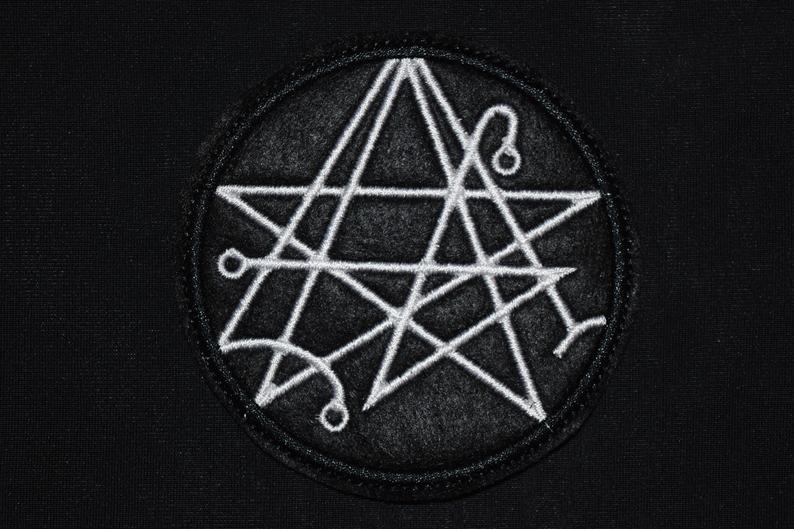 794x529 Necronomicon Patch Evil Symbol H P Lovecraft Necklace Etsy