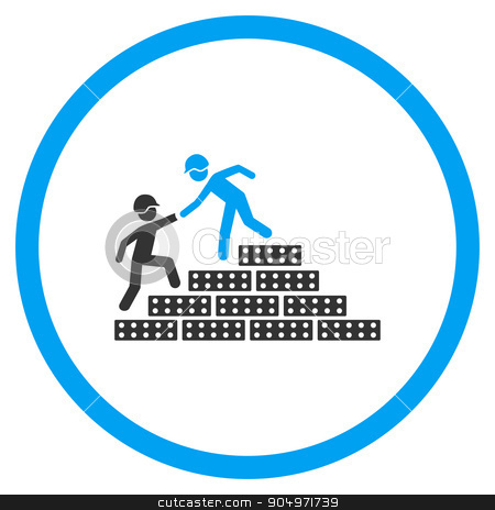 Builder Stairs Help Icon Stock Vector 450x464 Builder Stairs Help Icon Stock Vector