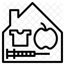 256x256 Basic Human Need Icon Of Line Style