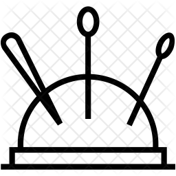 256x256 Sewing Needles Icon Of Line Style