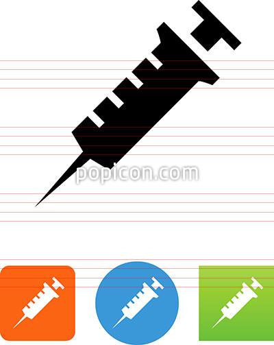 400x503 Vector Hypodermic Needle Icon