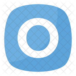 256x256 O Negative Icon Of Flat Style