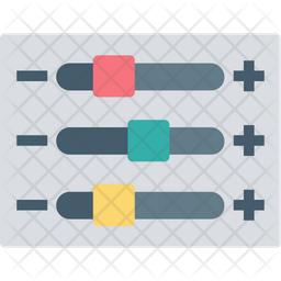 256x256 Positive Negative Icon Of Flat Style