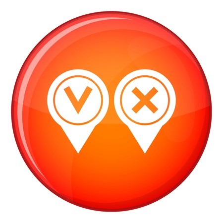 450x450 Tick Affirmative And Negative Icon, Simple Style Royalty Free