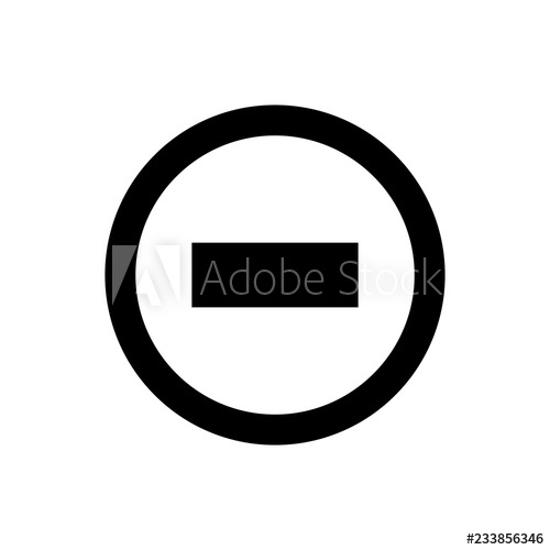 500x500 Minus, Negative Icon Vector