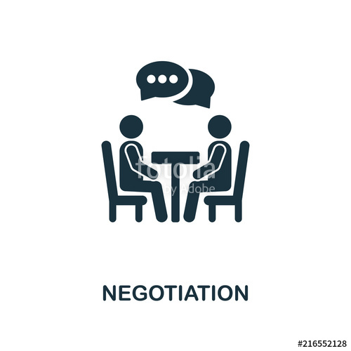 500x500 Negotiation Creative Icon Simple Element Illustration