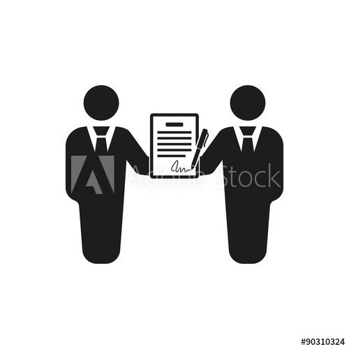 500x500 The Contract Icon Agreement And Signature, Pact, Partnership
