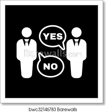 362x382 The Dispute Icon Dialog And Negotiation, Discussion Symbol Flat