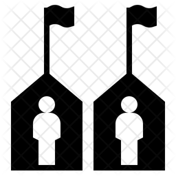 256x256 Neighborhood Icon Of Glyph Style