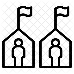 256x256 Neighborhood Icon Of Line Style