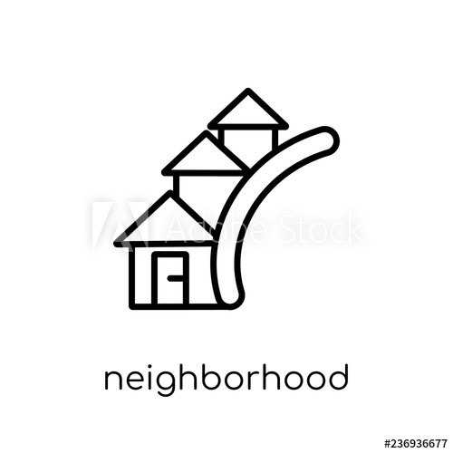 500x500 Neighborhood Icon From Real Estate Collection
