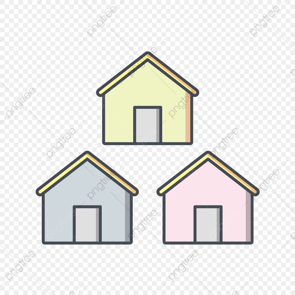1024x1024 Vector Neighborhood Icon, Community, Neighbors, Houses Png