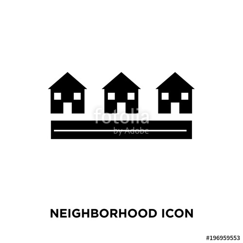 500x500 Neighborhood Icon Stock Image And Royalty Free Vector