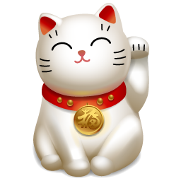 256x256 Cat Icon Maneki Neko Iconset Icojoy