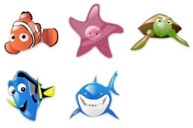 390x260 Finding Nemo Iconset