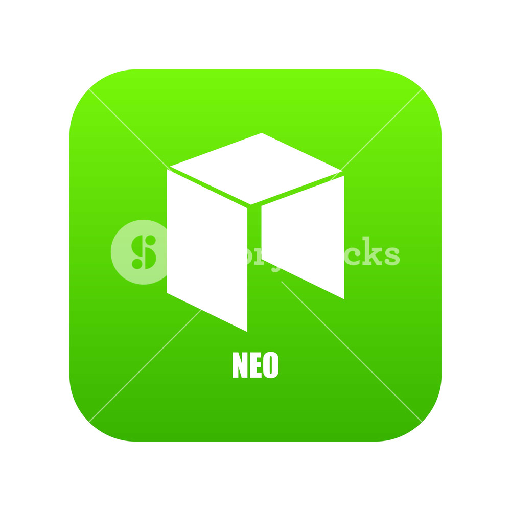 1000x1000 Neo Icon Green Vector Isolated On White Background Royalty Free