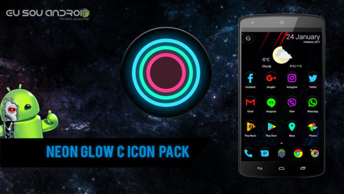 696x392 Neon Glow C Icon Pack Apk