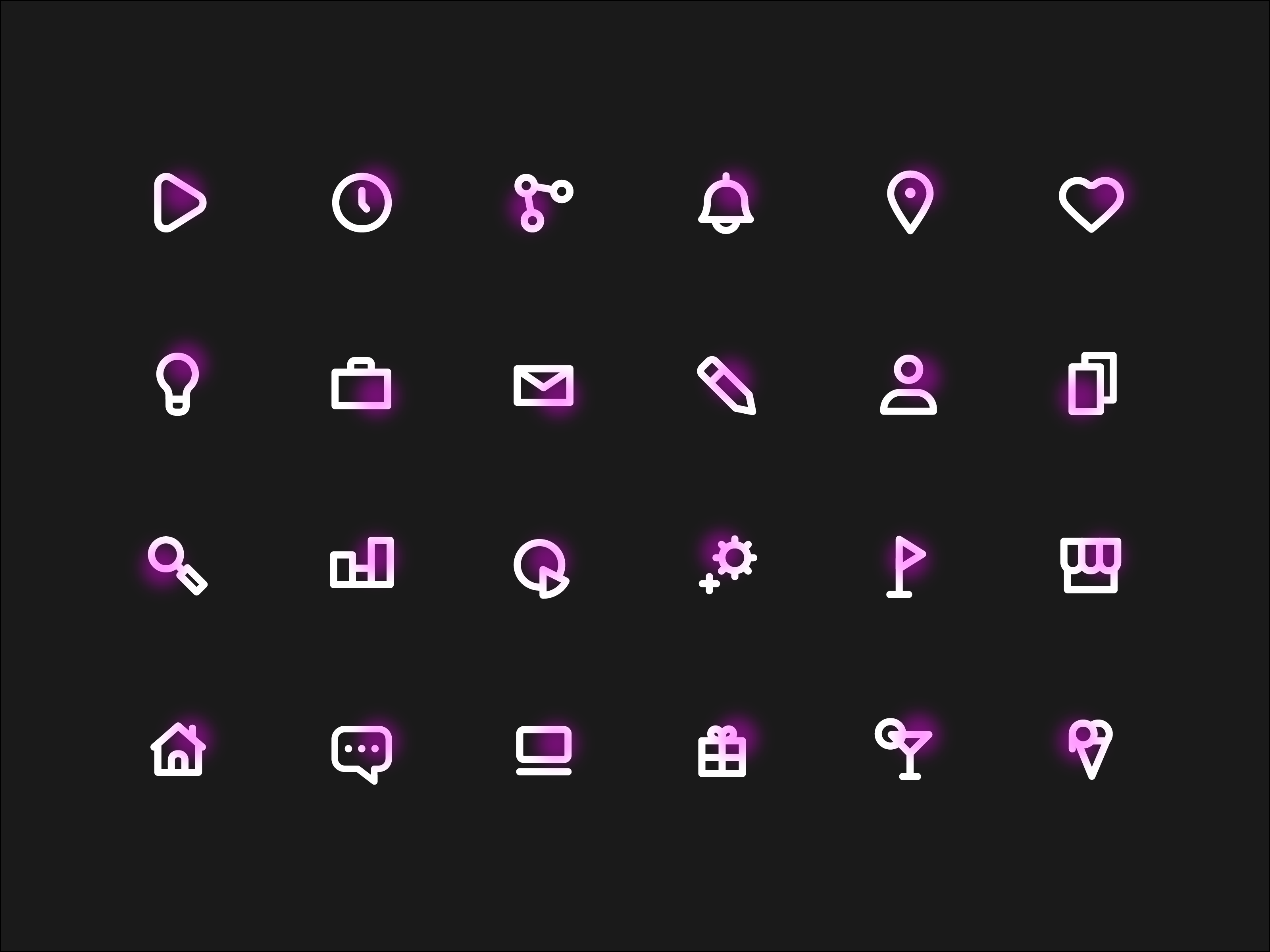 3200x2400 Neon Icons Freebie Freebie Free Icon Design, Icon