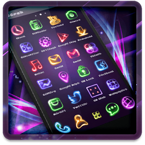 300x300 Neon Light Icon Packs