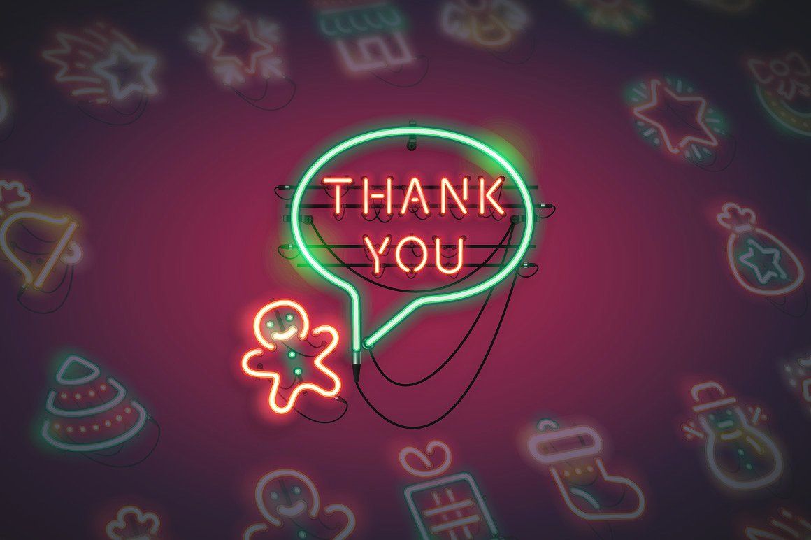 1160x772 Christmas Colorful Neon Icons Icon, Flaticon, Icons, Icon Pack