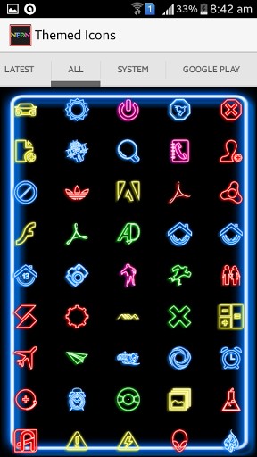 288x512 Neon Icon Pack Free Download Apk Download For Android