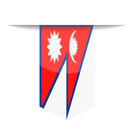 450x450 Nepal Flag Vector Bookmark Icon