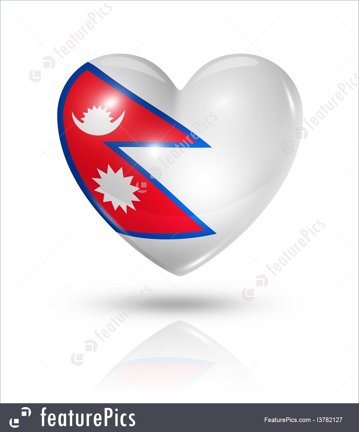 1155x1392 Flags Love Nepal, Heart Flag Icon