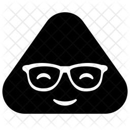 Nerd Emoticon Emoji Icon Of Glyph Style 256x256 Nerd Emoticon Emoji Icon Of Glyph Style