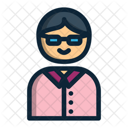 Nerd Icon Of Colored Outline Style 256x256 Nerd Icon Of Colored Outline Style