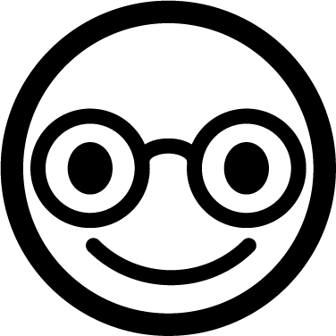 Nerd Icon Emoticons More Icon, Emoticon, Emoji 376x376 Nerd Icon Emoticons More Icon, Emoticon, Emoji