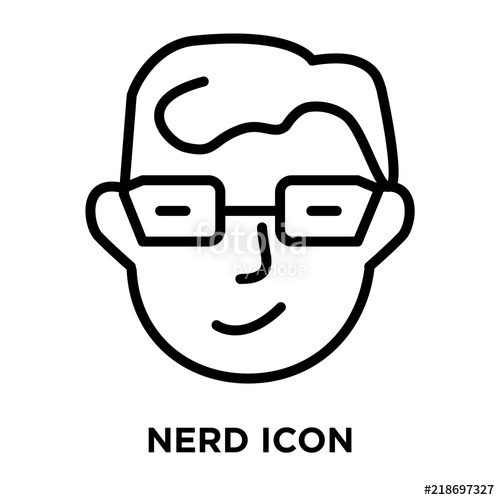 Nerd Icon Vector Isolated On White Background, Nerd Sign Linear 500x500 Nerd Icon Vector Isolated On White Background, Nerd Sign Linear
