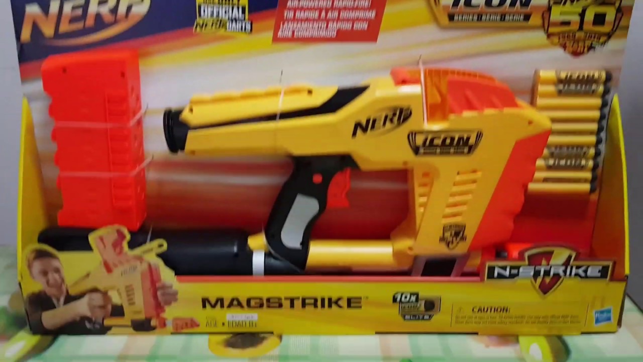1280x720 Scrubby Unboxing Nerf Icon Series Magstrike Feat Asian