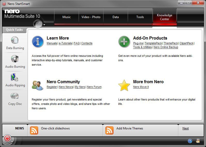 798x569 Nero Multimedia Suite Nero Startsmart Review