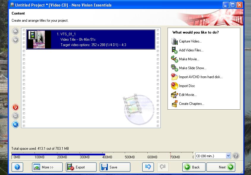 845x589 Ptn Problem Burning A Vcd Using Nero