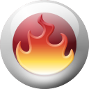 128x128 Red And Silver Nero Icon, Png Clipart Image