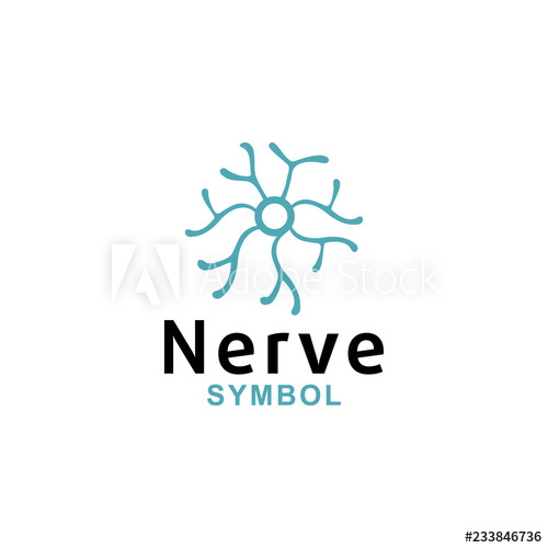 500x500 Nerve Logo Icon Vector