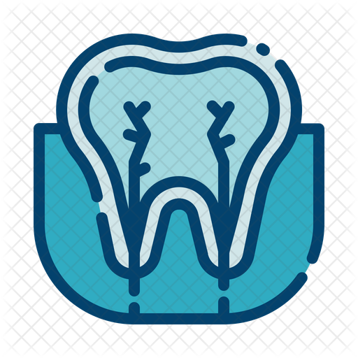 512x512 Tooth Nerve Icon Of Colored Outline Style