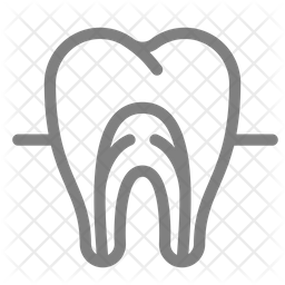 256x256 Tooth Nerve Icon Of Line Style