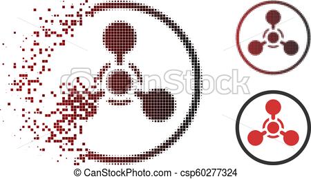 450x260 Broken Pixelated Halftone Wmd Nerve Agent Chemical Warfare Icon