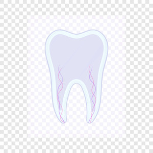 300x300 Tooth Nerve Icon Cartoon Illustration Of Tooth Nerve Vector Icon