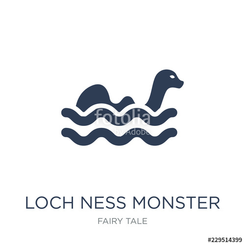 500x500 Loch Ness Monster Icon Trendy Flat Vector Loch Ness Monster Icon