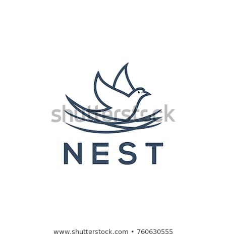 450x470 Nest Logo Template Vector Illustration