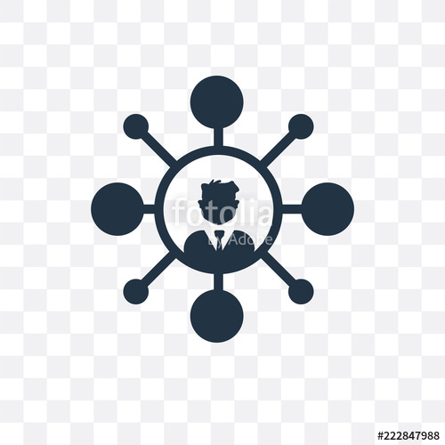 500x500 Networking Icon Isolated On Transparent Background Simple